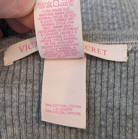 Victoria's Secret Gray Shirt M - Picture 5 of 5